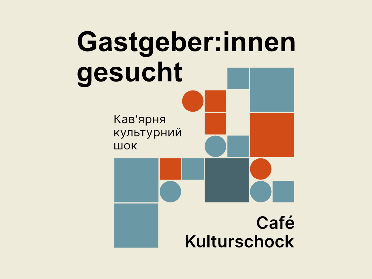 Offene Galerie – Café Kulturschock sucht Gastgeber:innen