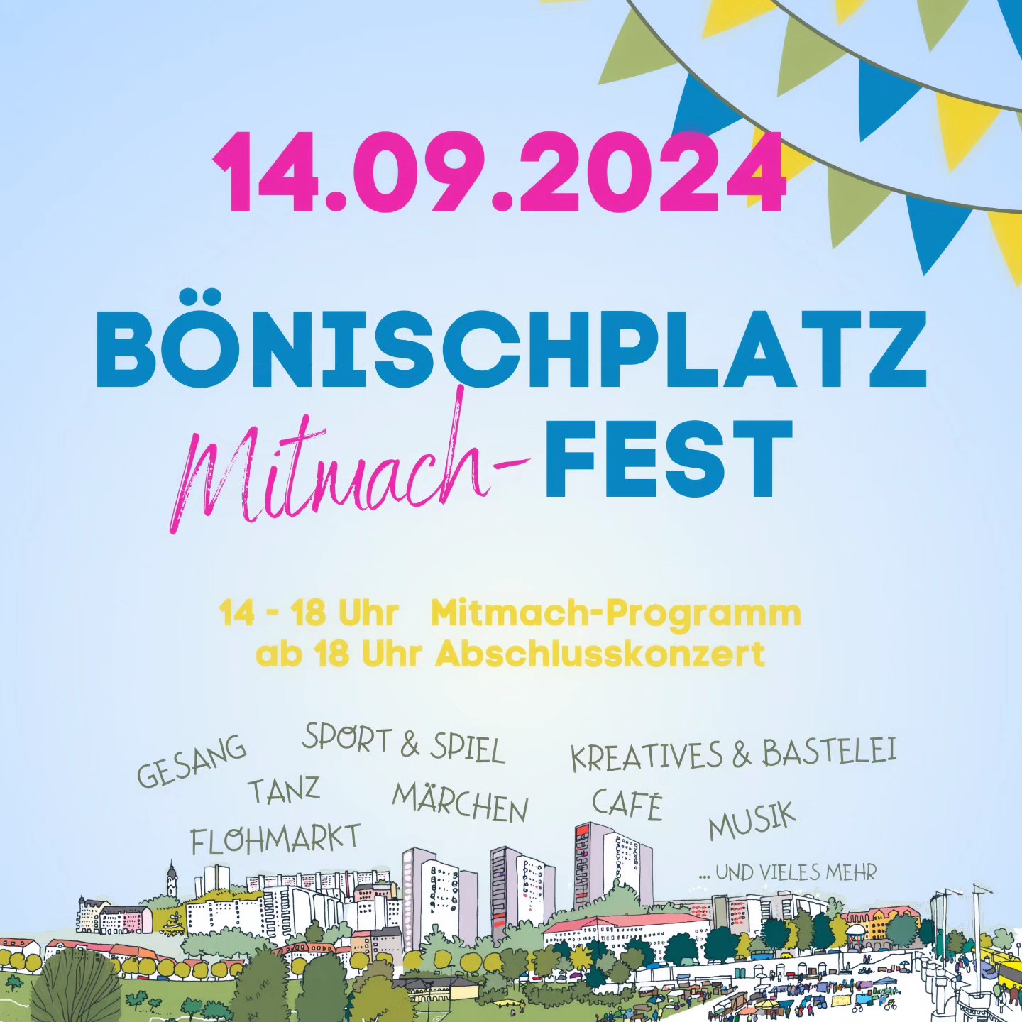 Schreibwerkstatt „Mosaik der Sprachen“ beim Bönischplatzfest