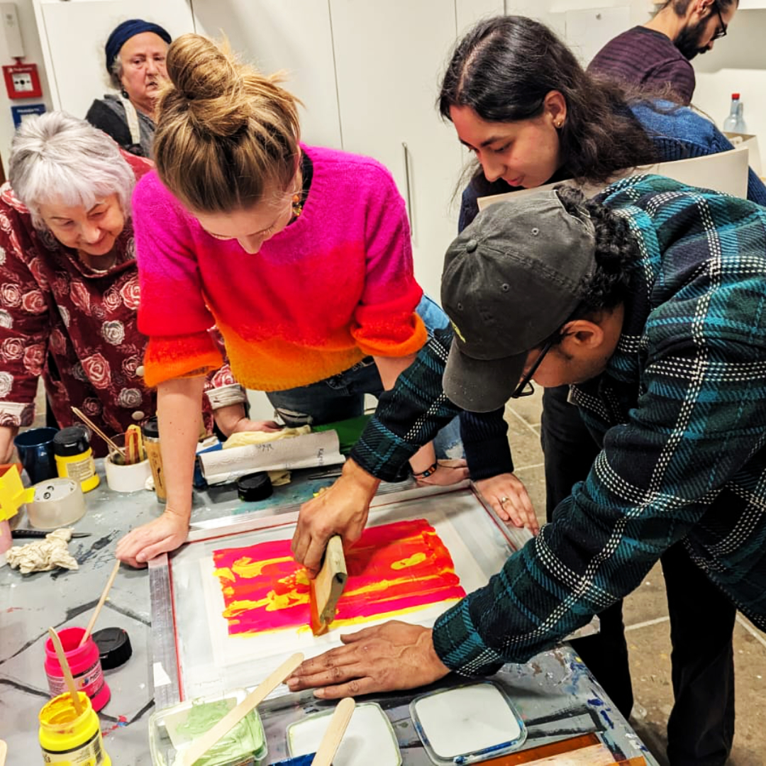 Print workshop ‘Your poster - your message’ at the Festival of Democracy