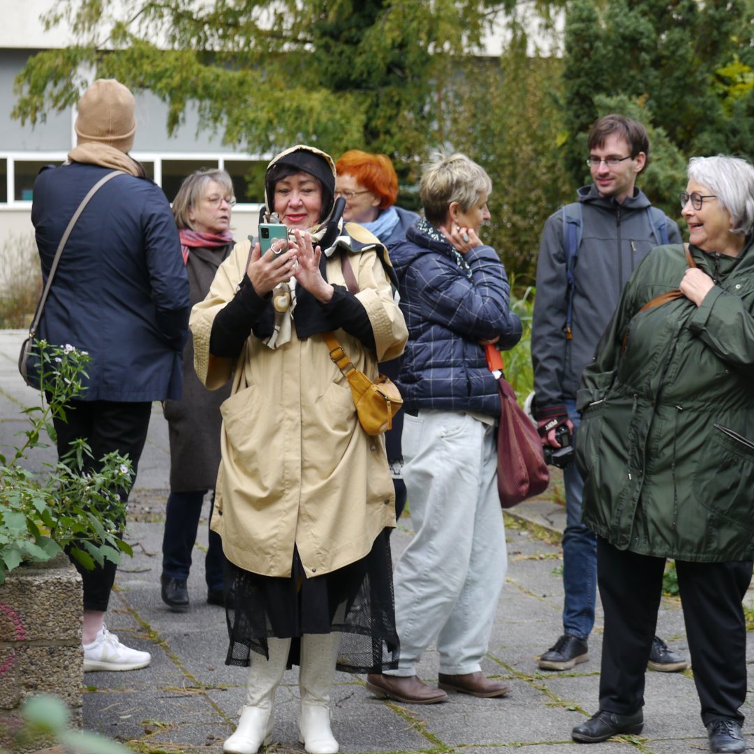 City tour for blind and sighted people: Kreuzkirche and area around