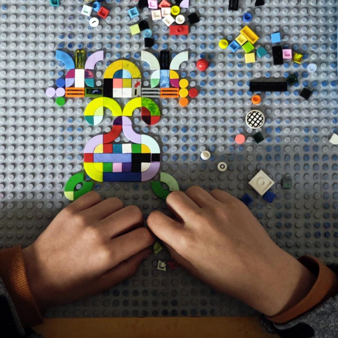 Druckwerkstatt "LEGO Dots" beim Malteser Sommerfest